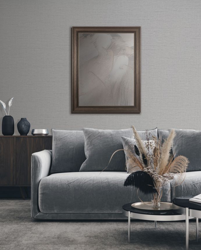 Einfarbige Tapete, Leinen Optik WF121051, Wall Fabric, ID Design