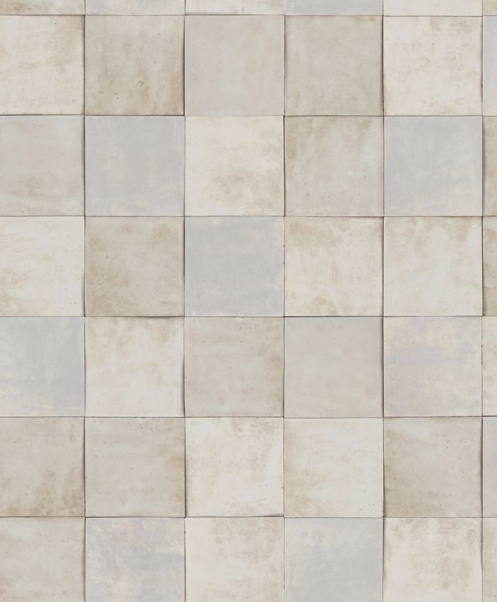 Grau-blaue geometrische abwaschbare Tapete 45711 Zellige, Marburg