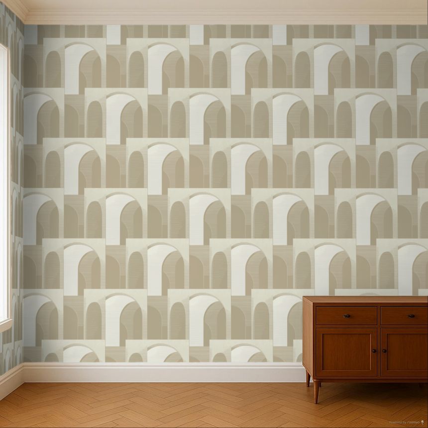 Goldbeige 3D-Tapete, A63302, Ciara, Grandeco
