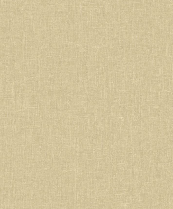 Gelb-beige Tapete, Stoffimitat, AT1015, Atmosphere, Grandeco