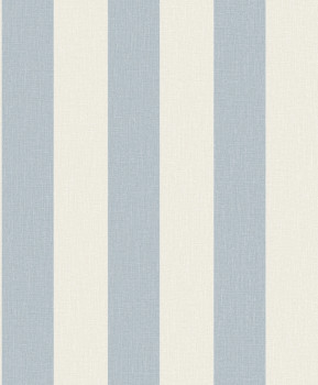 Hellblau gestreifte Tapete, Stoffimitat, AT4023, Atmosphere, Grandeco