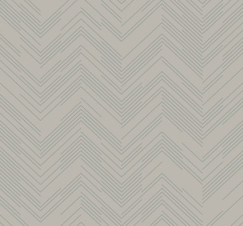 Geometrische Tapete in Grau und Silber, MD7227, Modern Metals, York
