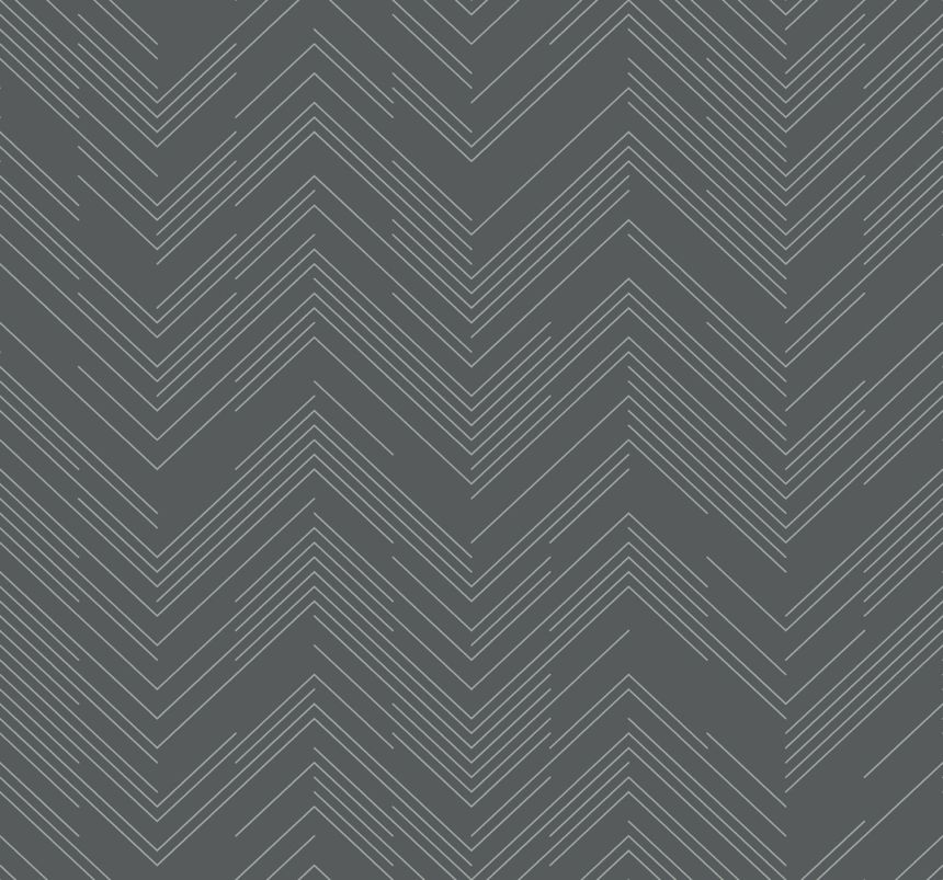 Geometrische Tapete in Grau und Silber, MD7226, Modern Metals, York