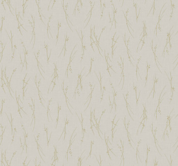 Grau-goldene Tapete, MD7191, Modern Metals, York