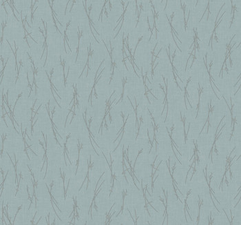 Blau-silberne Tapete, MD7193, Modern Metals, York