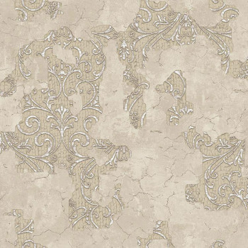 Luxuriöse goldbeige Barocktapete, 47703, Eterna, Parato