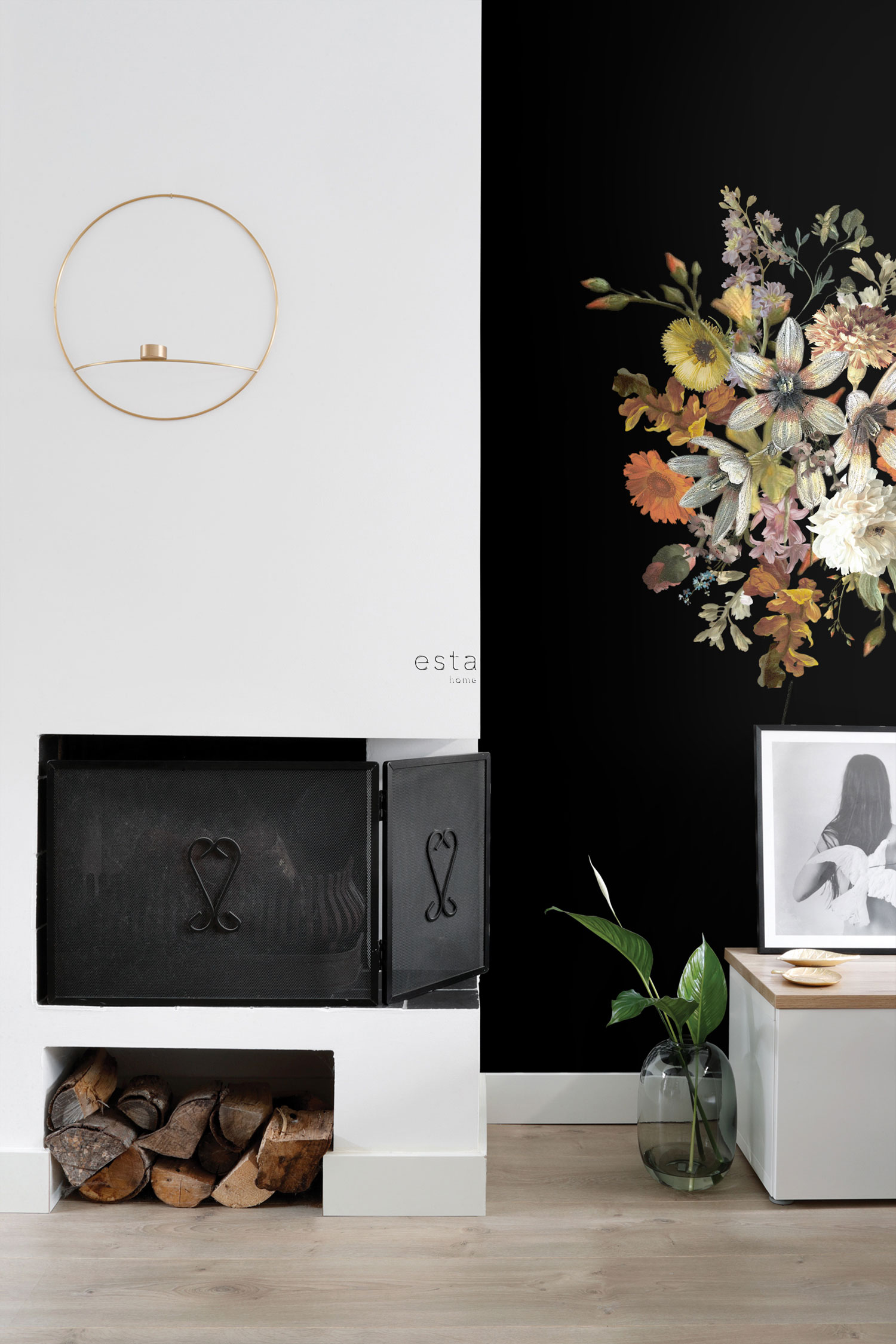 Florale Fototapete, 159215, Vintage Flowers, Esta Home