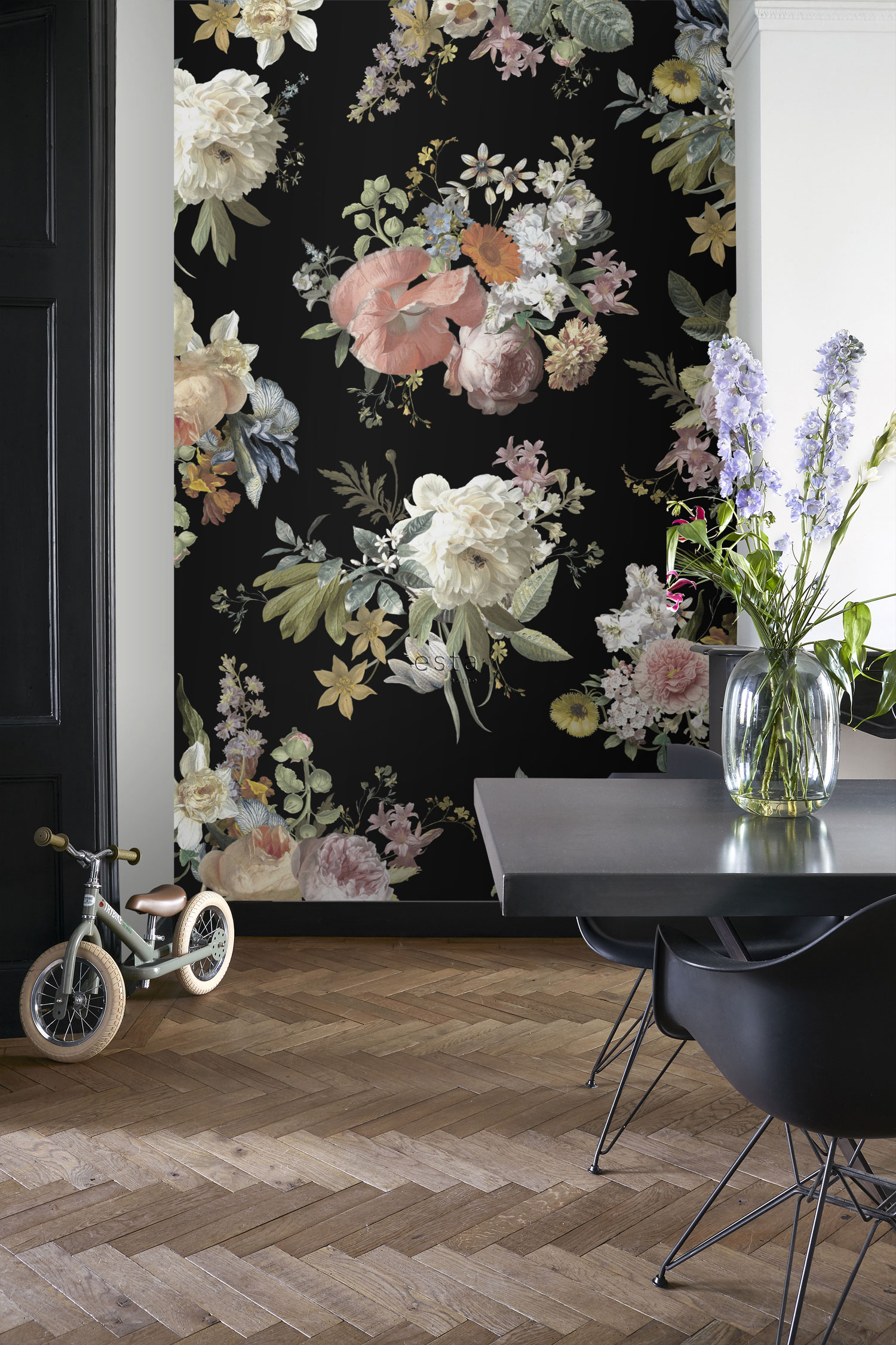 Florale Fototapete, 159218, Vintage Flowers, Esta Home