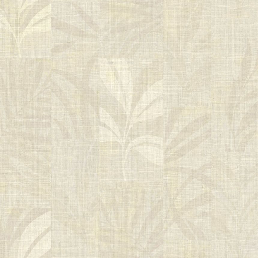 Cremefarbene Luxustapete mit Blättern, Z18917, Trussardi 7, Zambaiti Parati