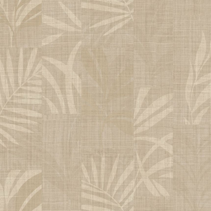 Grau-beige Luxustapete mit Blättern, Z18924, Trussardi 7, Zambaiti Parati