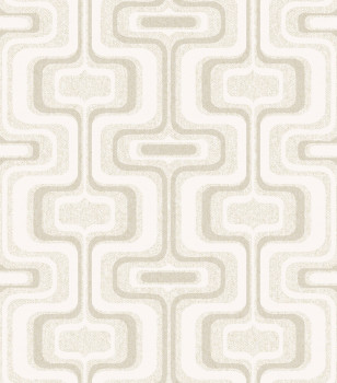 Beige geometrische Vlies-Retro-Tapete, Z77525, Savana, Zambaiti Parati