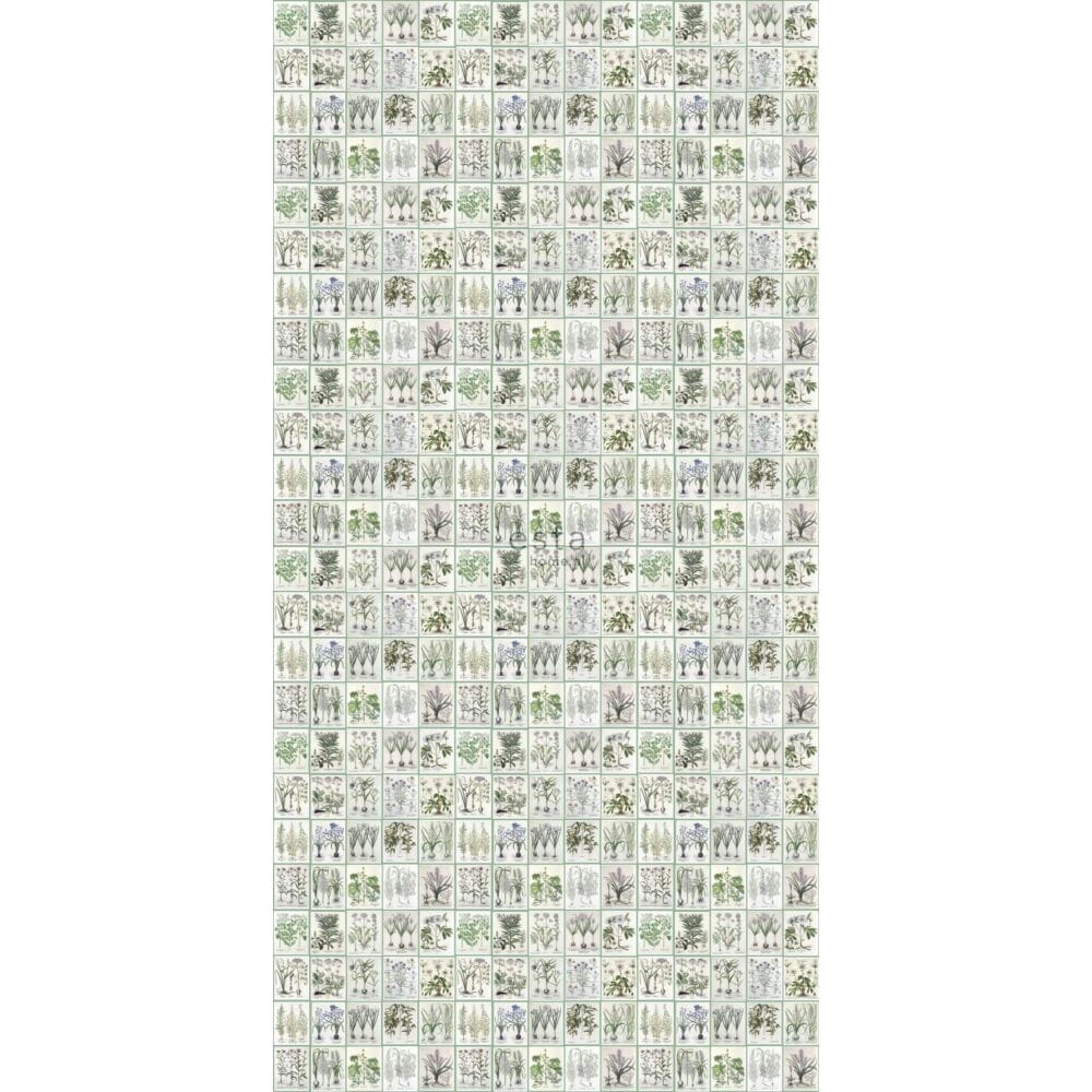 Vliestapete mit Pflanzen und Blumen, 159229, Vintage Flowers, Esta Home