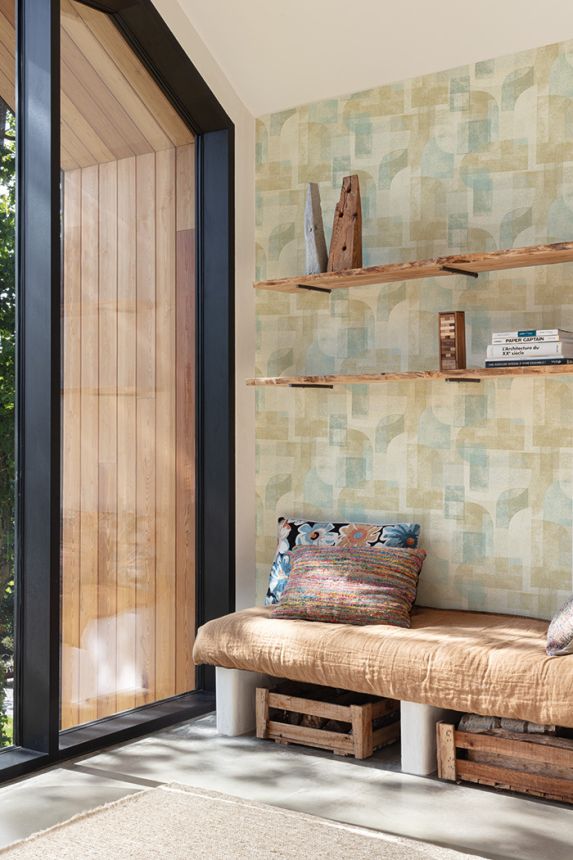 Geometrische Vliestapete, ocker, PH3506, Perfect Harmony, Grandeco