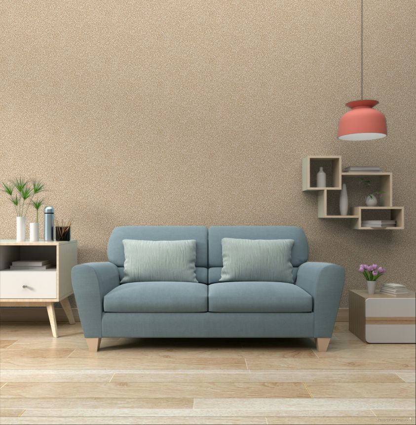 Vliestapete, beige, Stein, Terrazzo, ROC001, Rock, Masureel