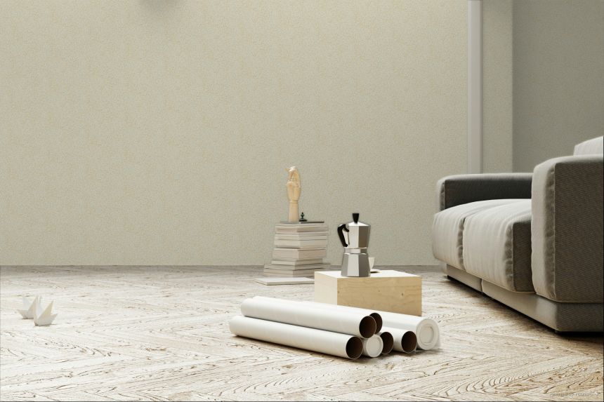 Vliestapete, grün-braun, Stein, Terrazzo, ROC003, Rock, Masureel