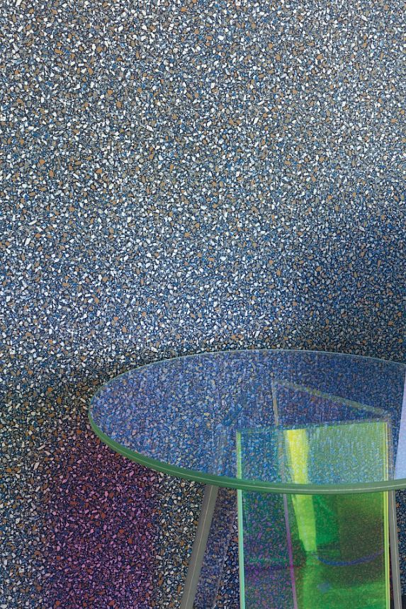 Vliestapete, blau, Stein, Terrazzo, ROC010, Rock, Masureel