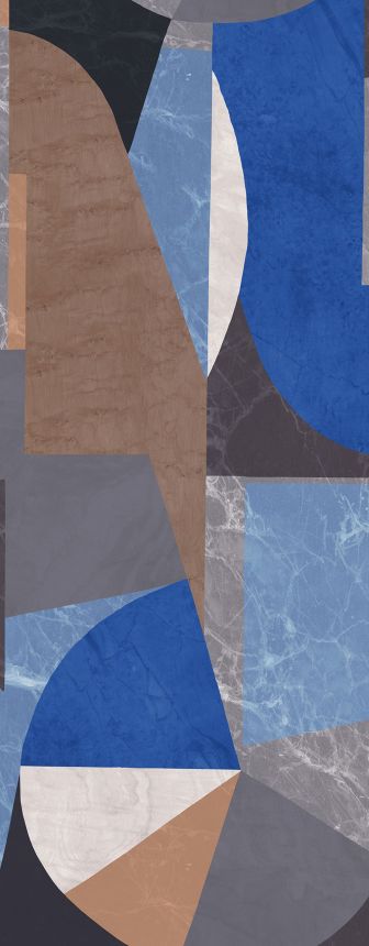 Grafische Fototapete, blau, DGROC1041-260, Rock, Masureel