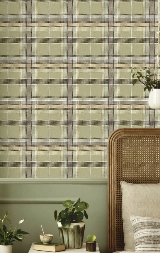 Vliestapete, beige, Stoffimitat, 15571, Botany House, Cristiana Masi by Parato