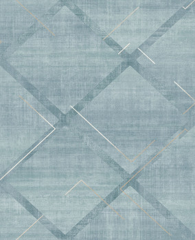 Geometrische Vliestapete, blau, 124121, Element, Graham Brown Premium