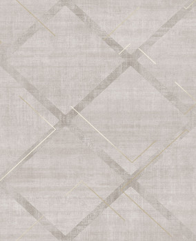 Geometrische Vliestapete, grau-beige, 124122, Element, Graham Brown Premium