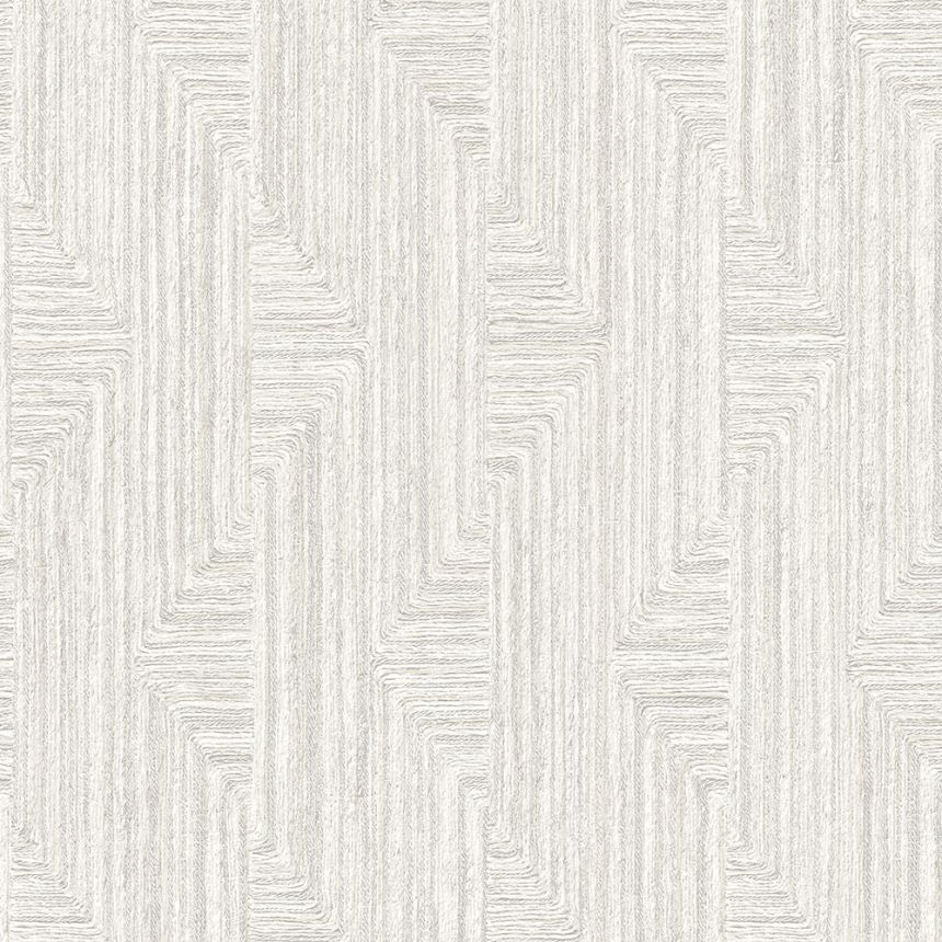 Geometrische Vliestapete, weiß-grau, SA524011, Santa Fe, Design ID