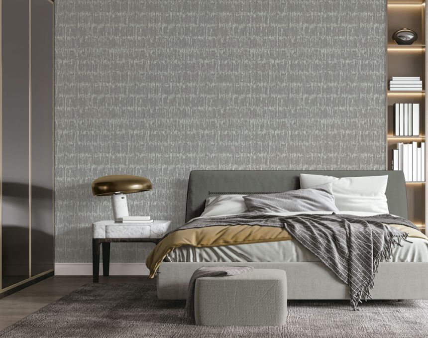 Vliestapete, grau-beige, Struktur, SA524035, Santa Fe, Design ID