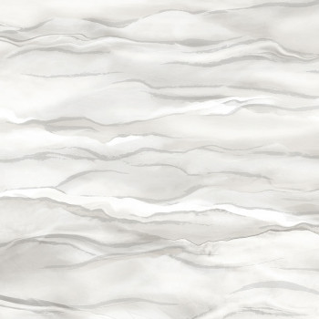 Vliestapete, weiß-grau, Wellen, Marmor, SA524041, Santa Fe, Design ID