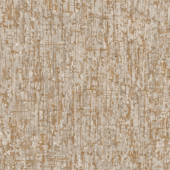 Vliestapete, braun-gold, Struktur, SA524076, Santa Fe, Design ID