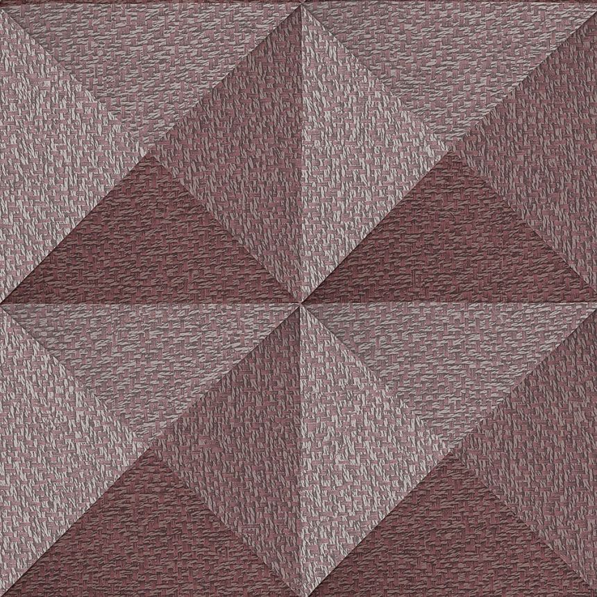 Geometrische Vliestapete, Burgunderrot, SA524106, Santa Fe, Design ID
