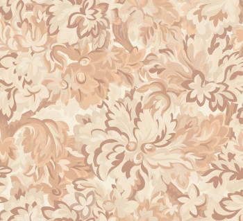 Vliestapete, beige-rosa, Blumen, RHA005, Rhapsody, Masureel