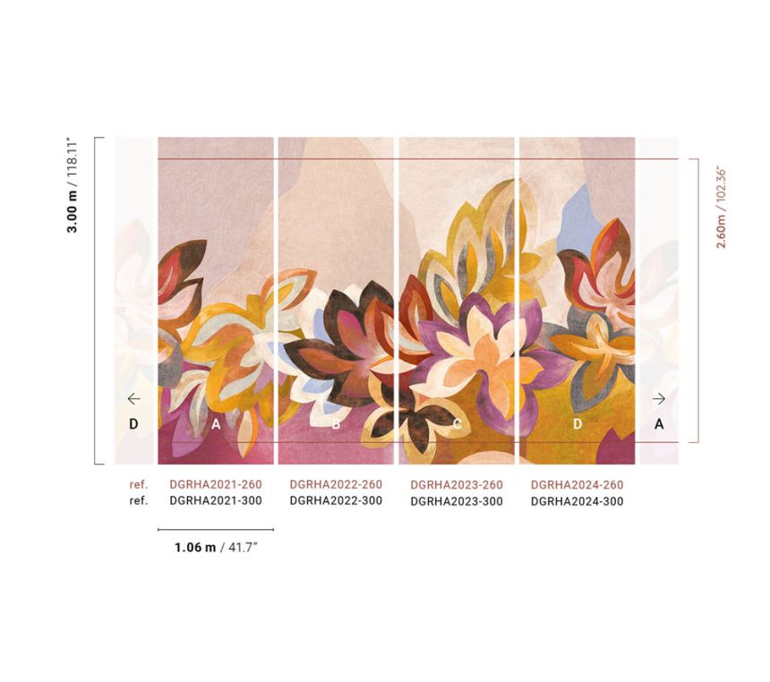 Vlies-Fototapete, Blumen, DGRHA2022-300, Rhapsody, Masureel