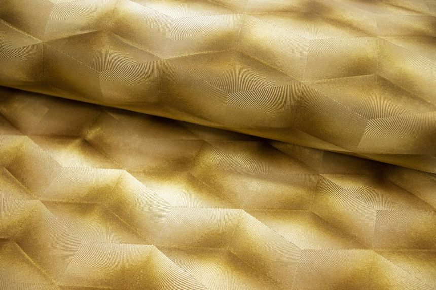 3D geometrische Vliestapete, gold, 20015, New Tekko, Emiliana Parati