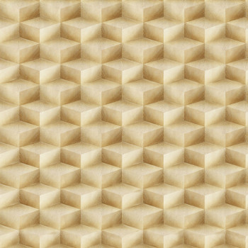 3D geometrische Vliestapete,  gold-beige, 20016, New Tekko, Emiliana Parati