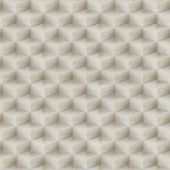 3D geometrische Vliestapete, grau-silber, 20021, New Tekko, Emiliana Parati