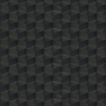 3D geometrische Vliestapete, schwarz, 20022, New Tekko, Emiliana Parati