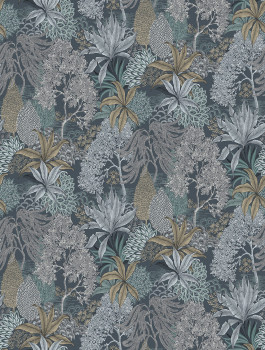 Vlies-Fototapete, blau, Blätter, FW4003-4, Feature Walls, Decoprint
