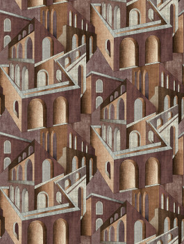 Grafische Vlies-Fototapete, weinrot, FW4013-9, Feature Walls, Decoprint