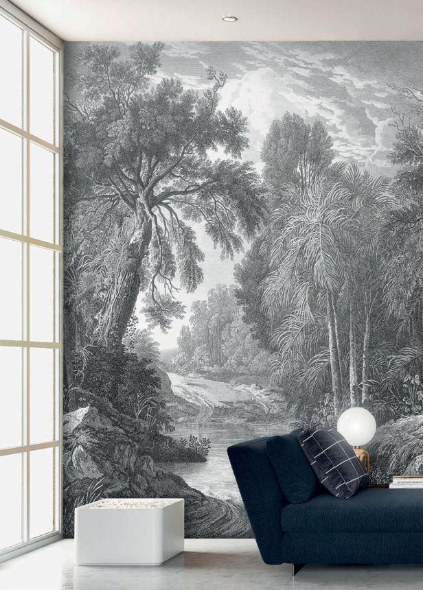 Vlies-Fototapete, schwarz, Wald, Bäume, FW4019-1, Feature Walls, Decoprint