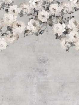 Vlies-Fototapete, grau, Blumen, FW4023-3, Feature Walls, Decoprint