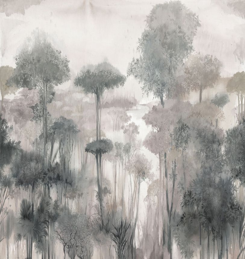 Vlies-Fototapete, grau-beige, Wald, Bäume, FW4024-4, Feature Walls, Decoprint