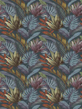 Vlies-Fototapete, blau-braun, Blätter, FW4059-5, Feature Walls, Decoprint