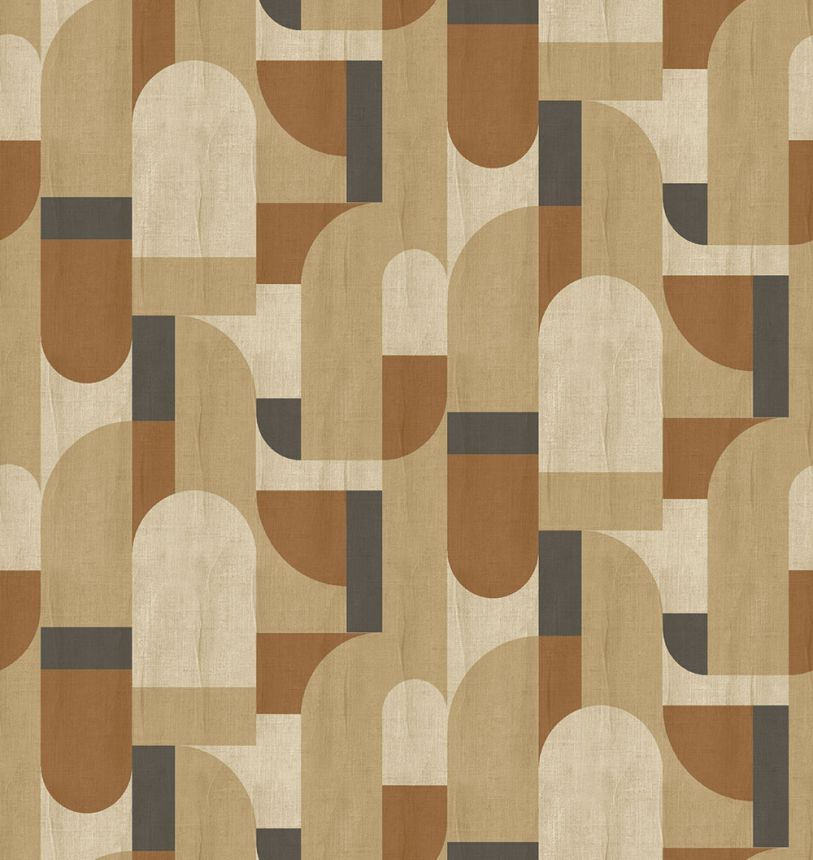 Geometrische Vlies-Fototapete, braun, FW4064-1, Feature Walls, Decoprint