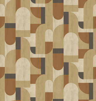 Geometrische Vlies-Fototapete, braun, FW4064-1, Feature Walls, Decoprint