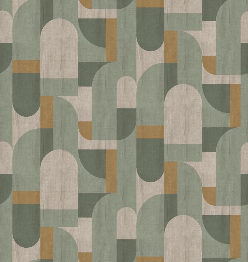 Geometrische Vlies-Fototapete, grün, FW4064-4, Feature Walls, Decoprint