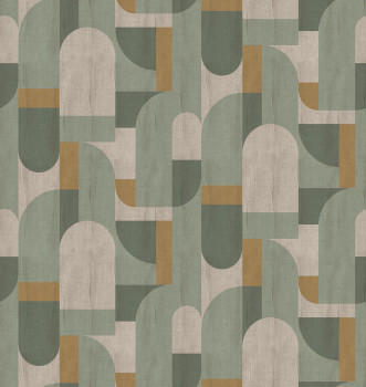 Geometrische Vlies-Fototapete, grün, FW4064-4, Feature Walls, Decoprint