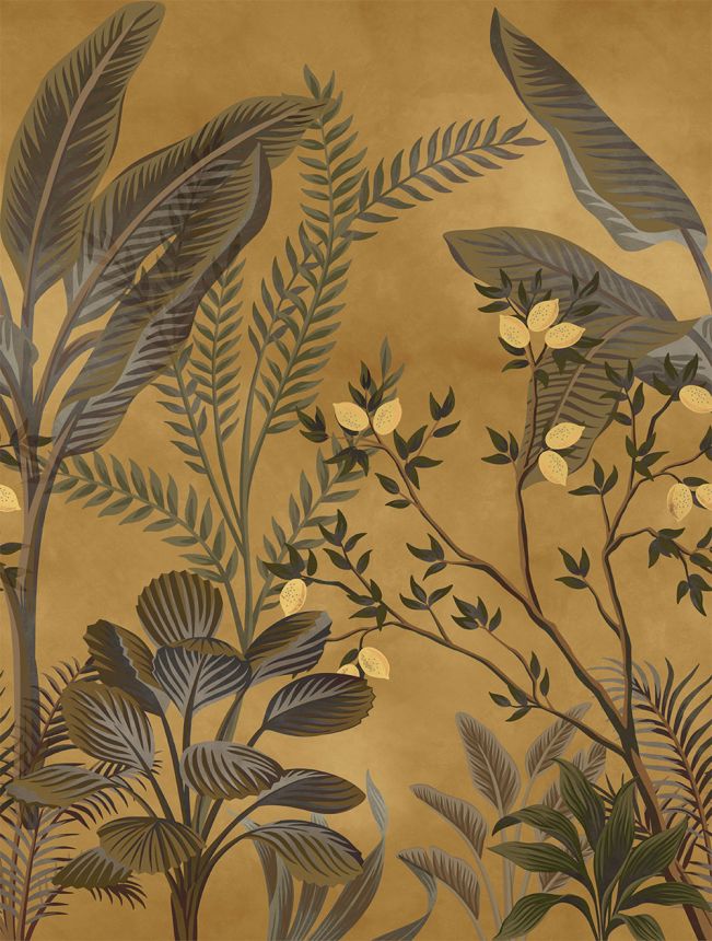 Vliesová fototapeta, braun, Blätter, FW4066-15, Feature Walls, Decoprint