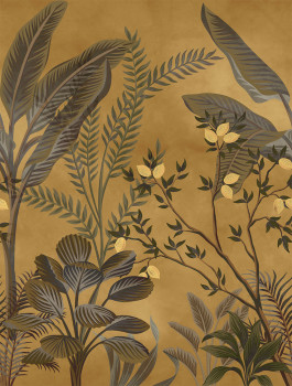 Vliesová fototapeta, braun, Blätter, FW4066-15, Feature Walls, Decoprint