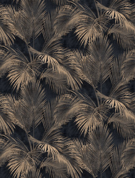 Vlies-Fototapete, schwarz-braun, Palmen, Blätter, FW4034-1, Feature Walls, Decoprint