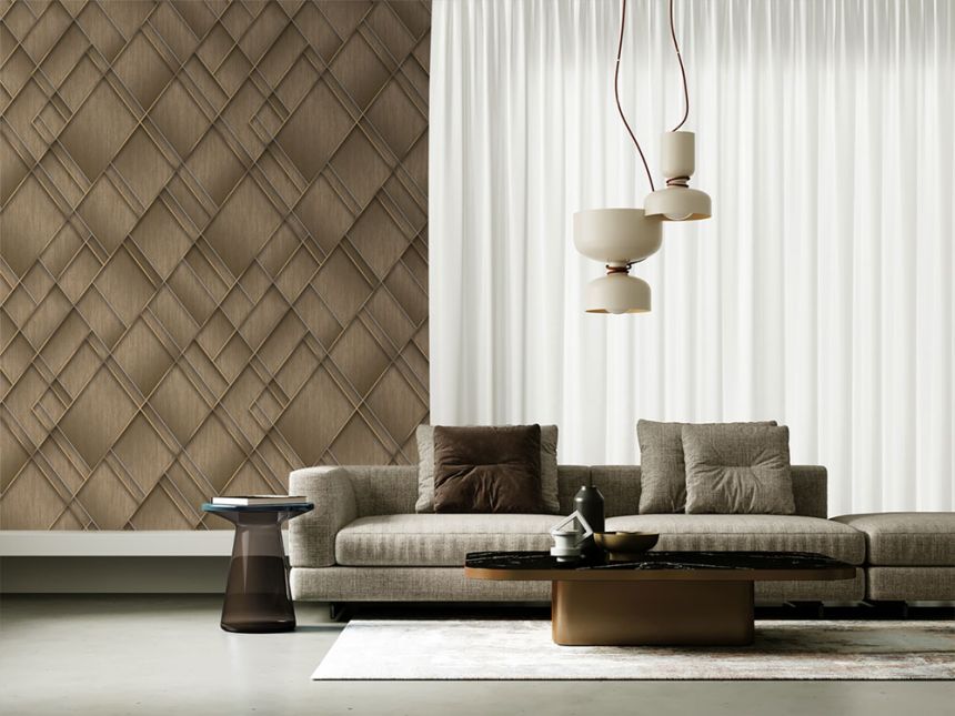 Geometrische Vlies-Fototapete, braun, FW4037-3, Feature Walls, Decoprint