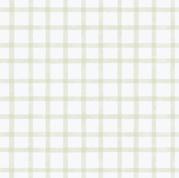 Geometrische Vliestapete, grün, káro, 290-4, Enzo,  ICH Wallcoverings